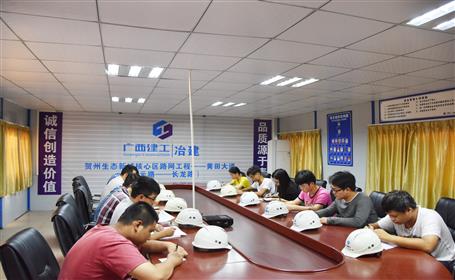 贺州片区团结项目党支部开展集中学习